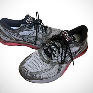 Men’s Asics Gel Nimbus 21 Grey Flytefoam Running Training Shoes Size 12.5